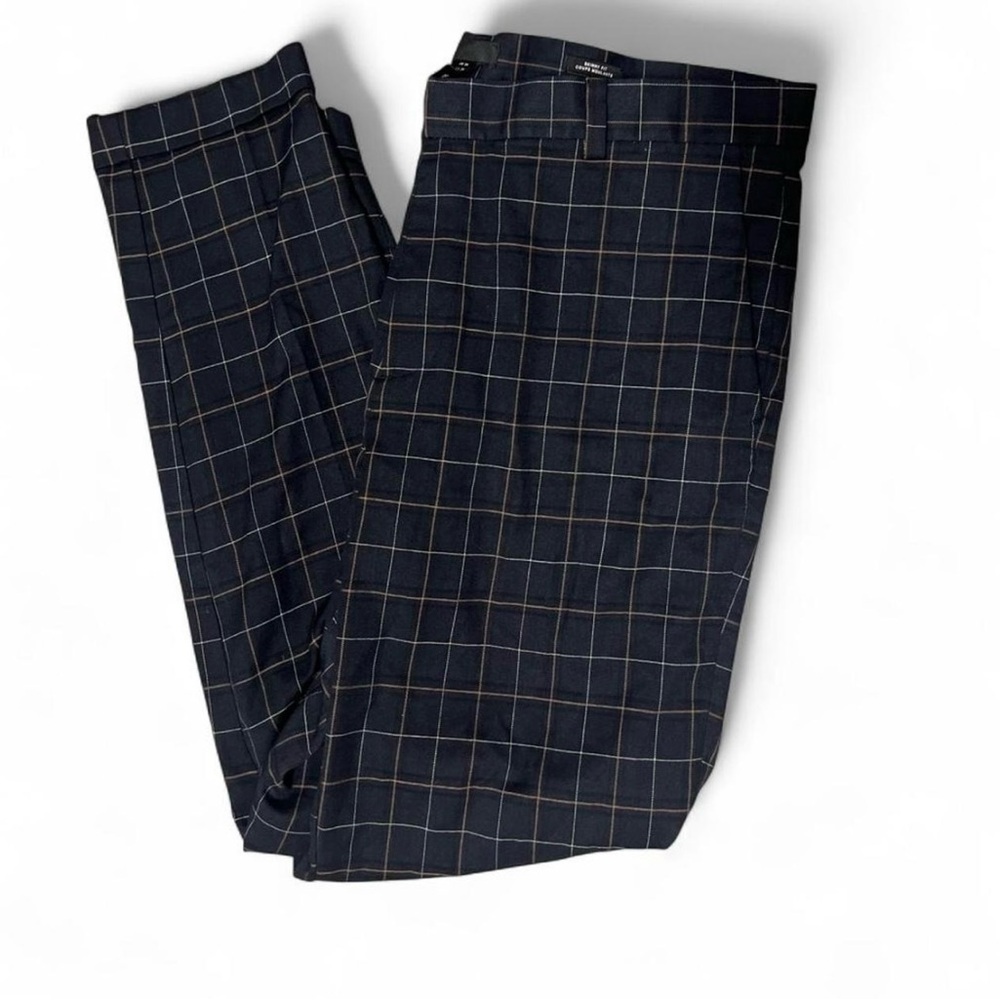 SOLD ! H&M Navy Checkered Dress Pants